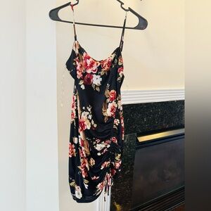 NWT Blashe Floral Black Dress